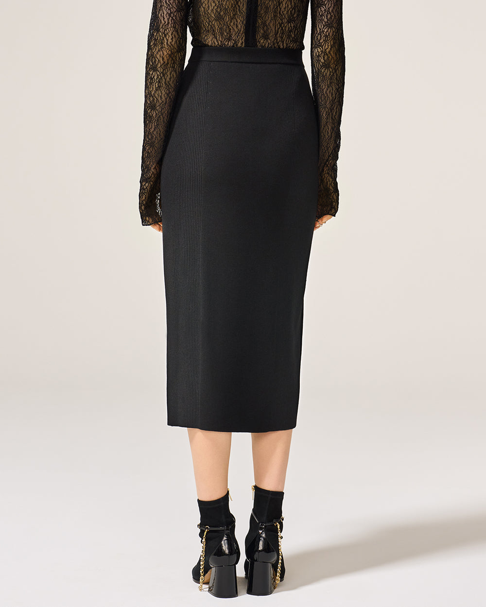 ブラック アシュリー ニット スカート: additional content image block 1