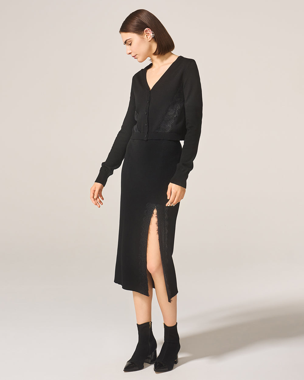 ブラック アシュリー ニット スカート: additional content image block 4