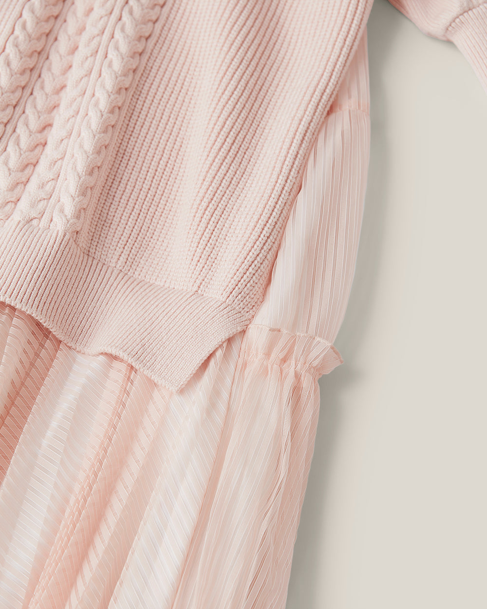 Powder Pink Forest Hills Knit Dress: additional content image block 5