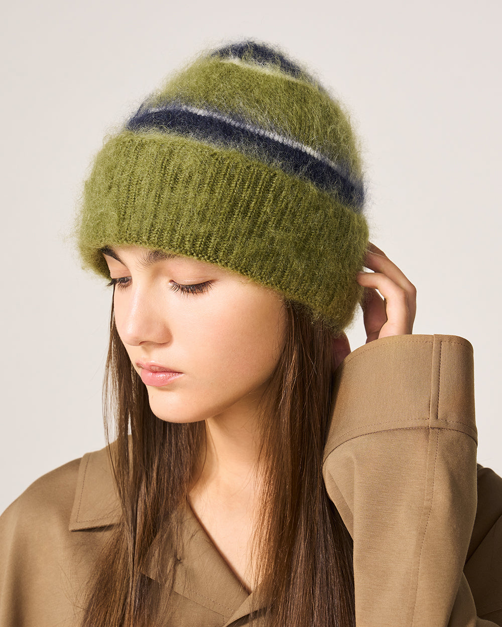 Moss Green Kurt Knit Hat: related product gallery item