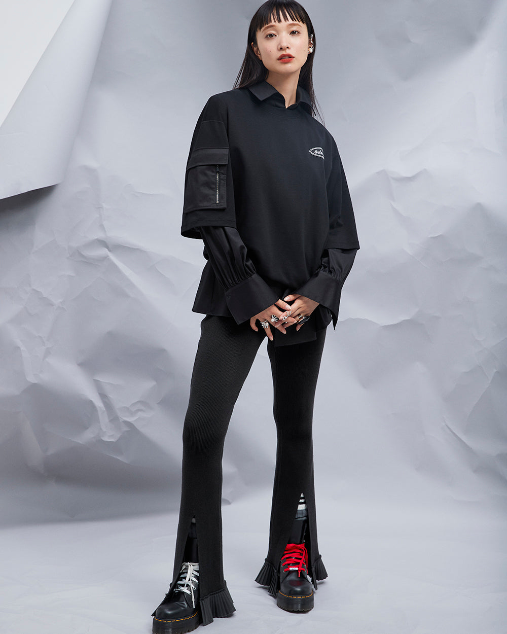 ブラック レトロ ロゴ Tシャツ: additional content image block 3