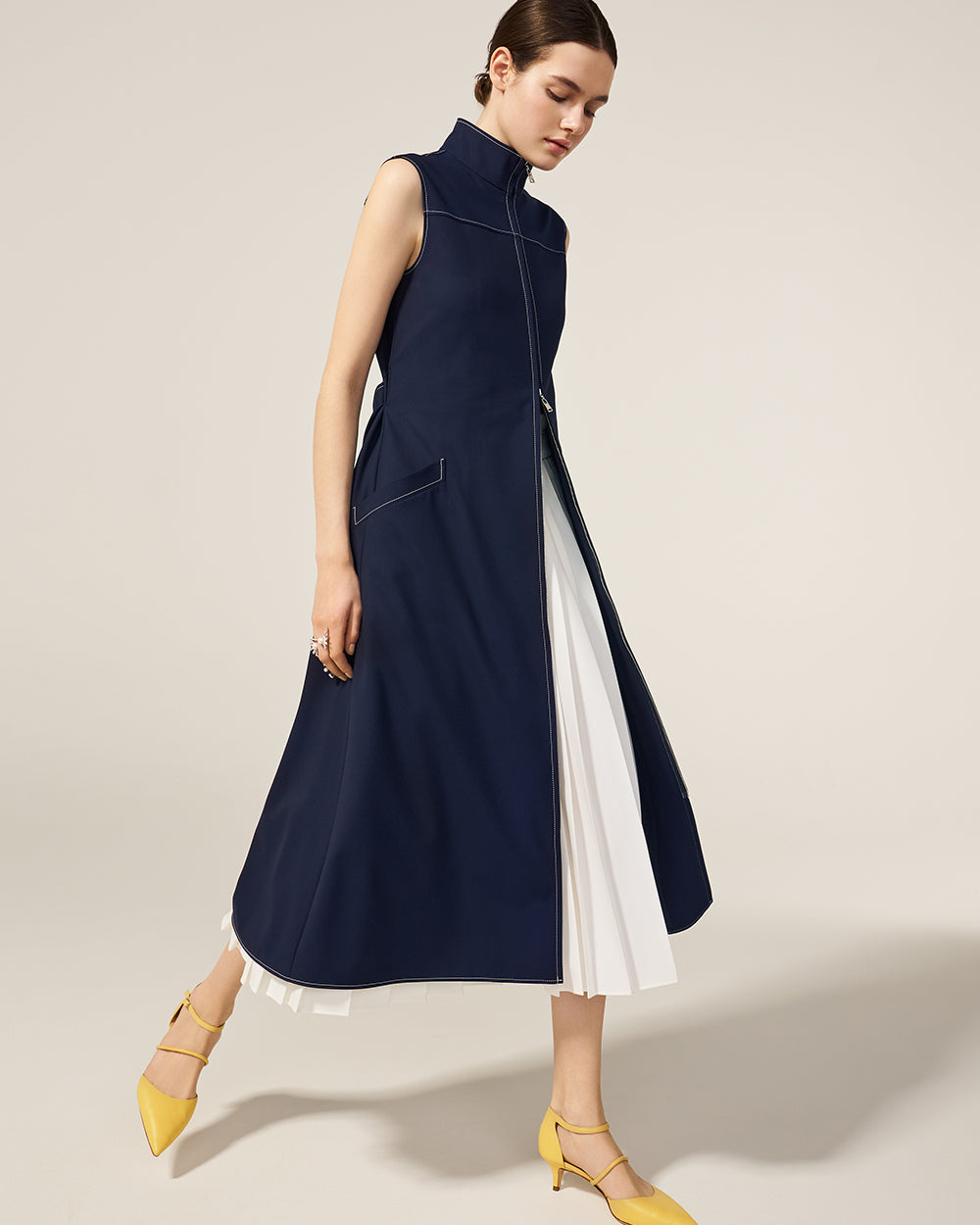 Navy Serena Dress: additional content image block 5