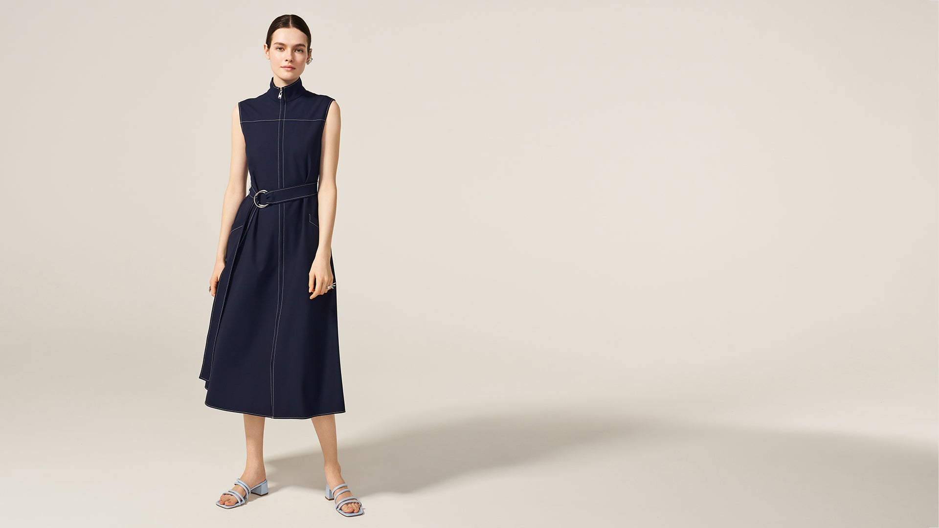 Navy Serena Dress: hero banner