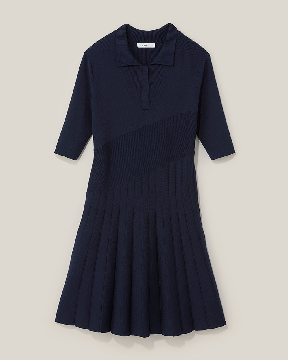 Navy Serena Knit Dress: additional content image block 2