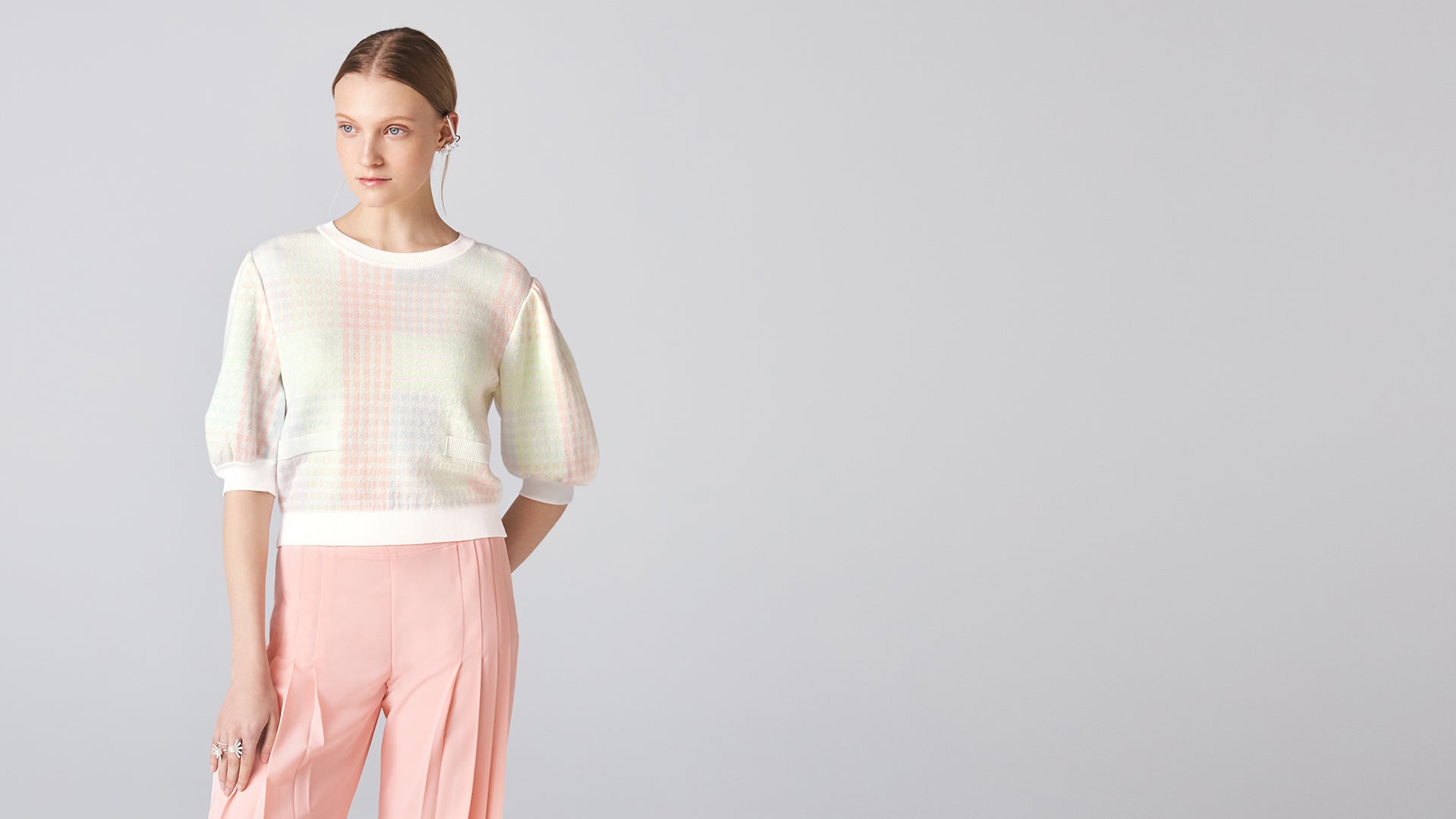 Multi Cotton Candy Knit Top: hero banner