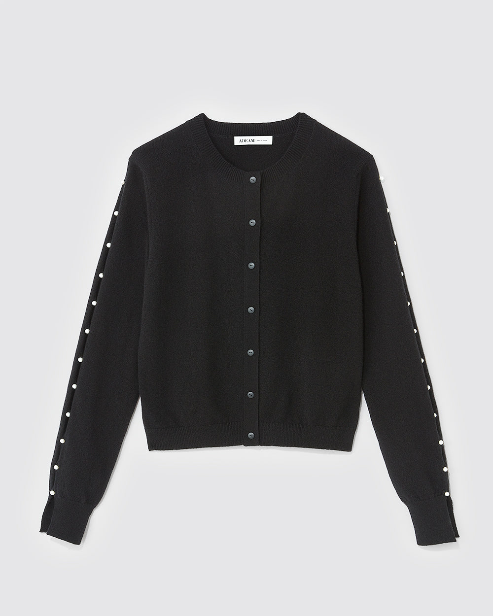 Black Dew Drop Cashmere Cardigan: additional content image block 2