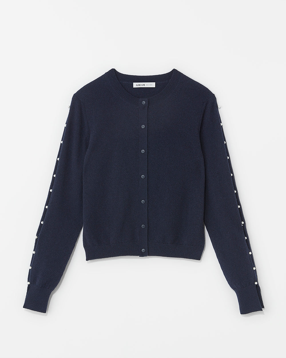 Midnight Dew Drop Cashmere Cardigan: additional content image block 2