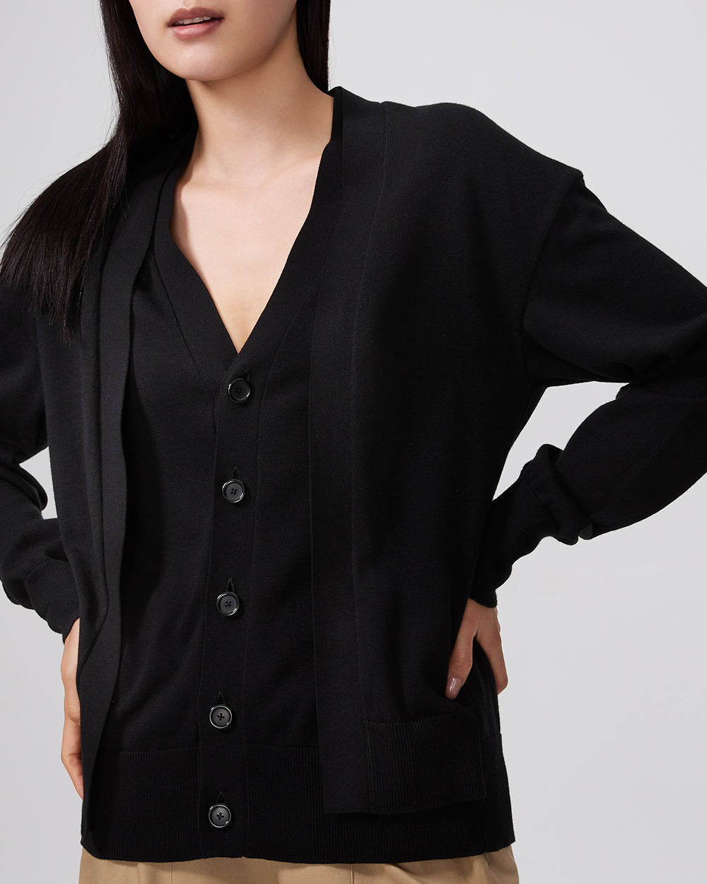 Black Gaien Cardigan - ADEAM