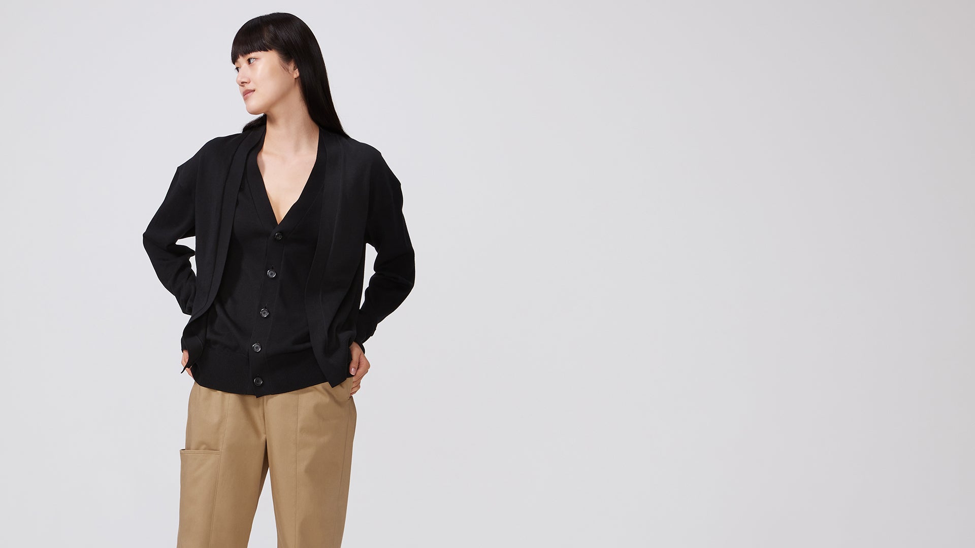 Black Gaien Cardigan - ADEAM