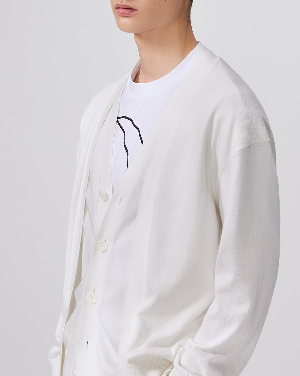 White Gaien Cardigan - ADEAM