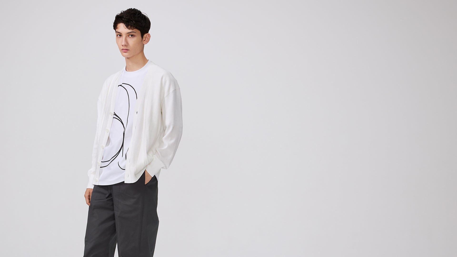 White Gaien Cardigan - ADEAM