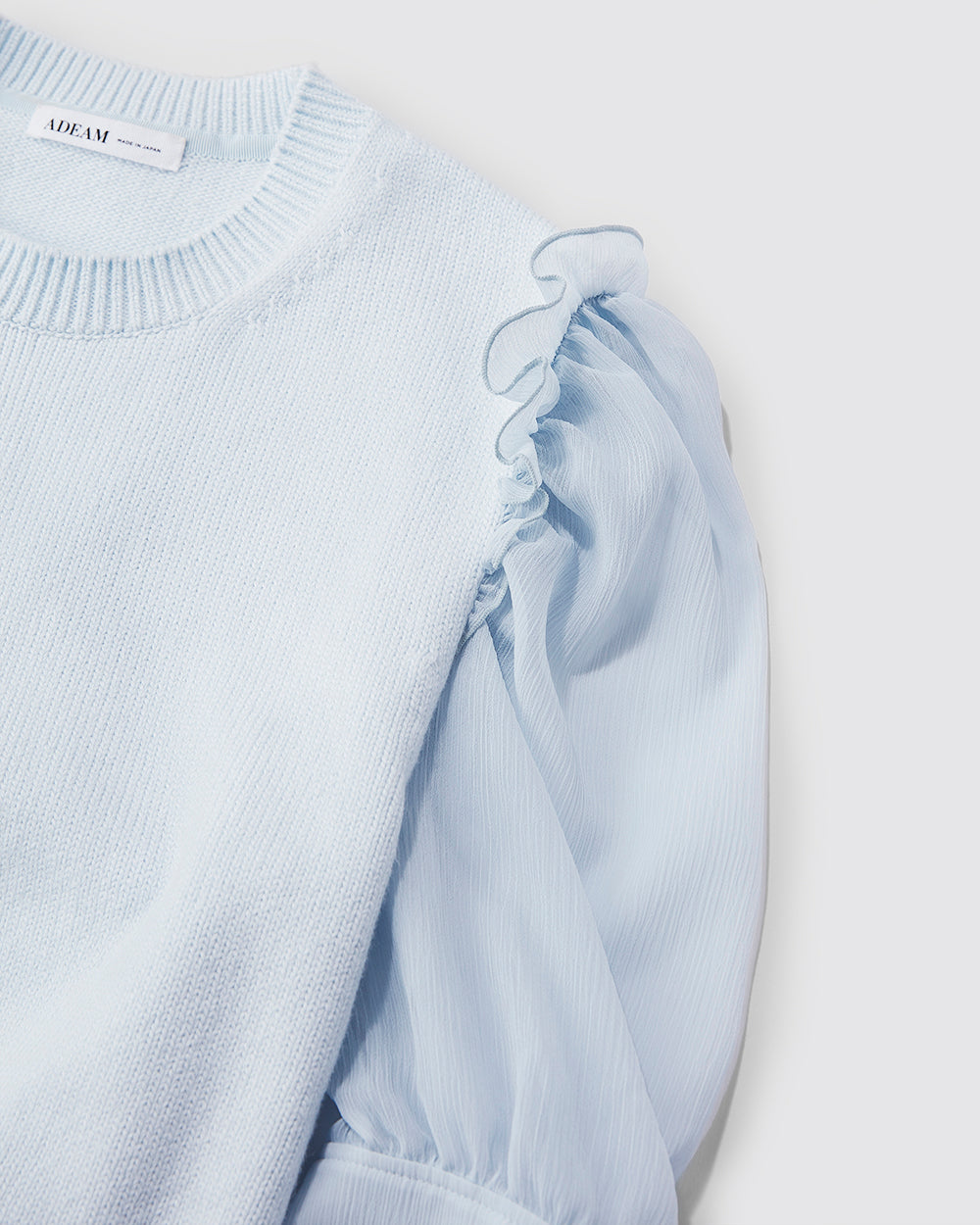 Mist Blue Goldfish Knit Top: additional content image block 2