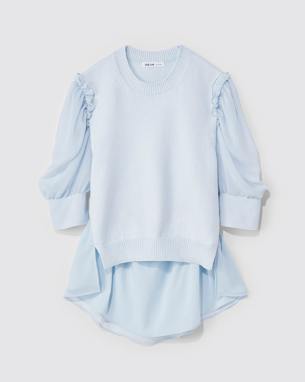 Mist Blue Goldfish Knit Top: additional content image block 3