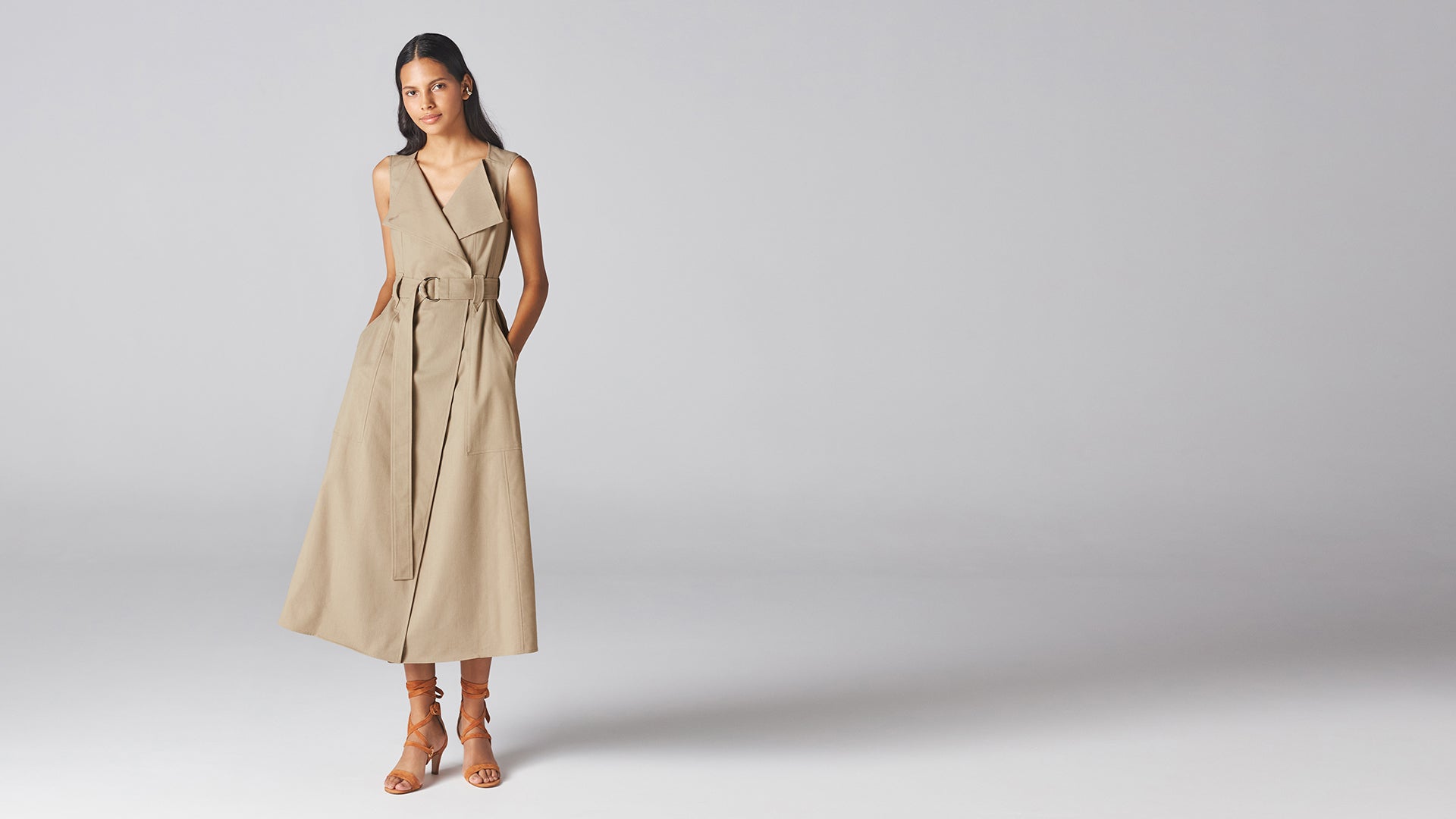 Beige Kyoto Dress - ADEAM