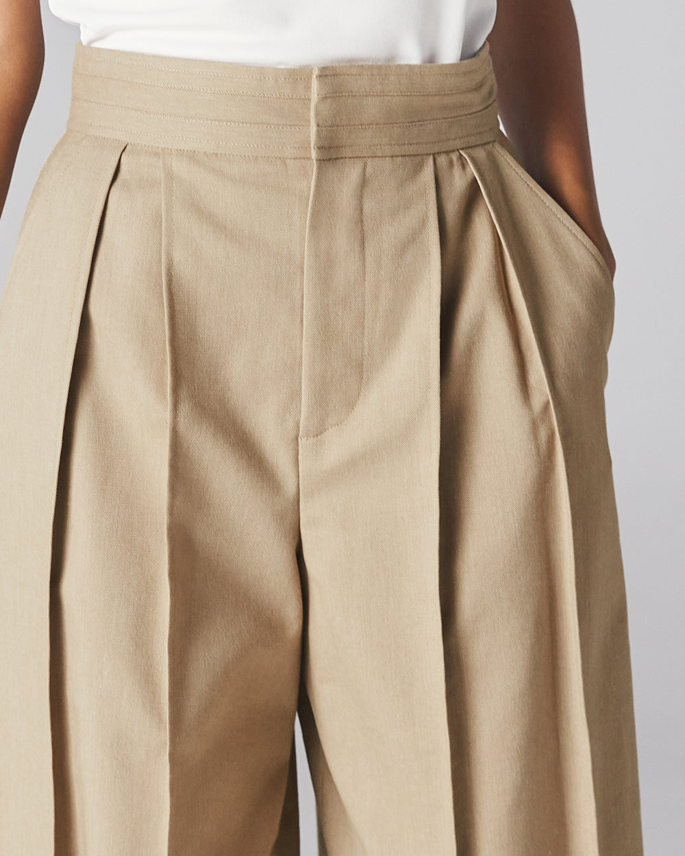 Beige Kyoto Trouser - ADEAM