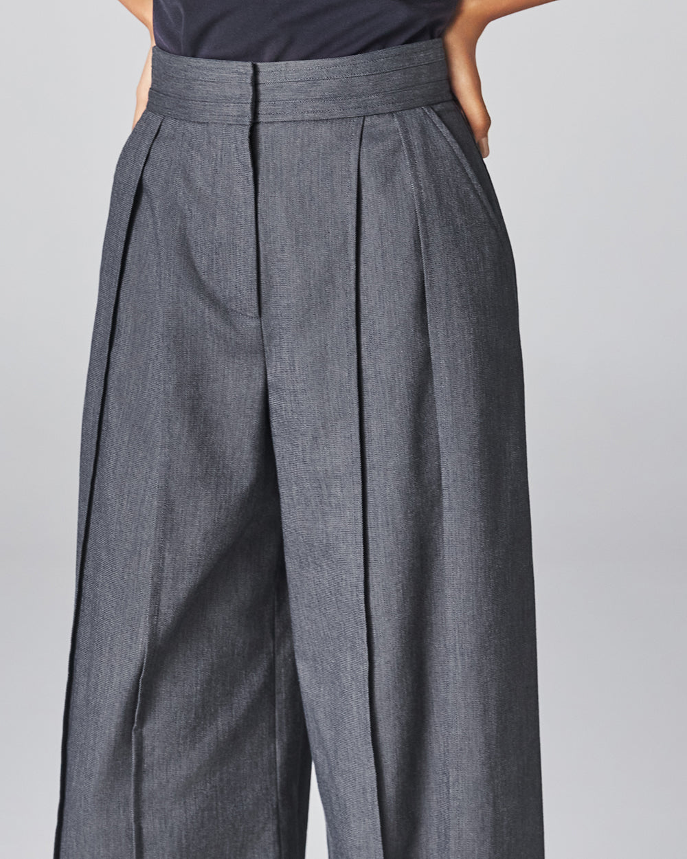 Navy Kyoto Trouser - ADEAM