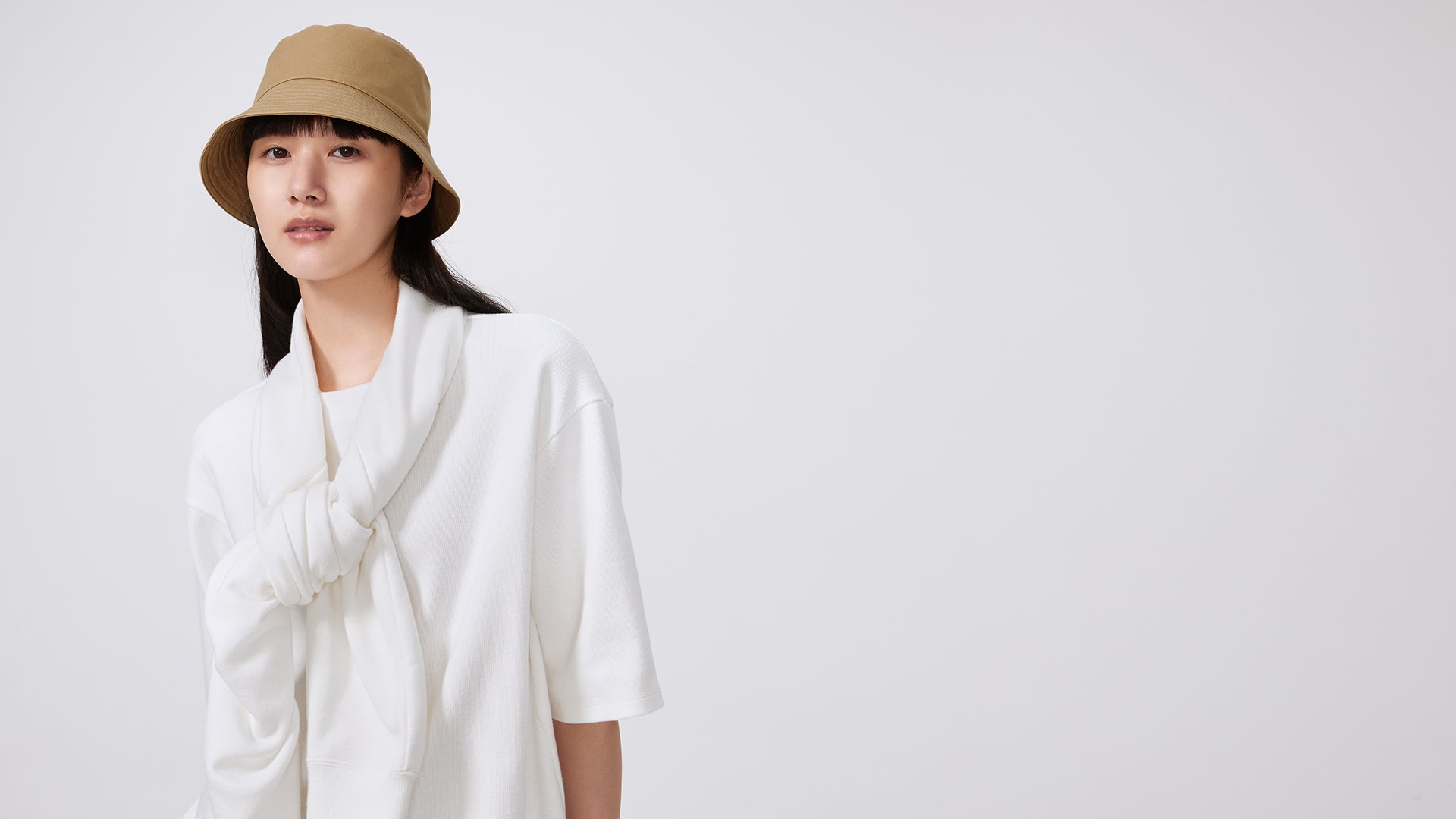 Khaki Logo Bucket Hat - ADEAM