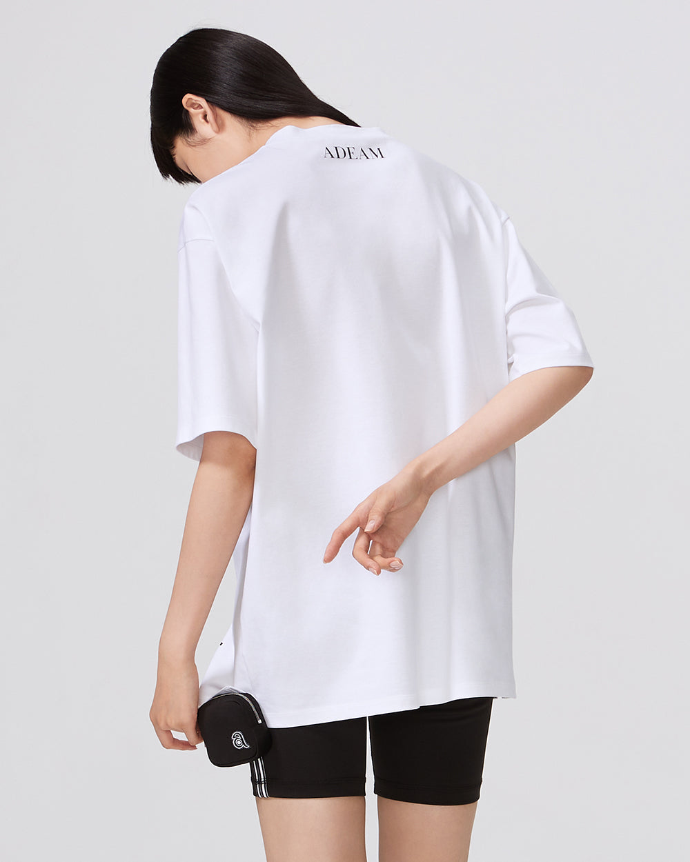 White Logo T-Shirt - ADEAM