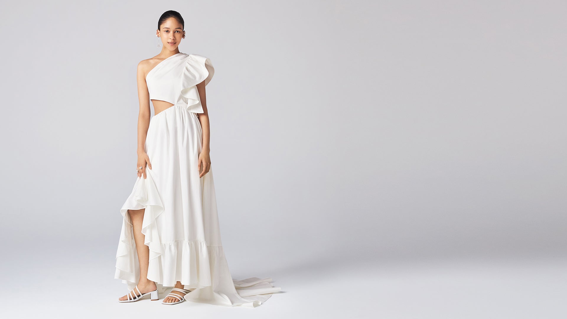 White Odori Midi Dress: hero banner