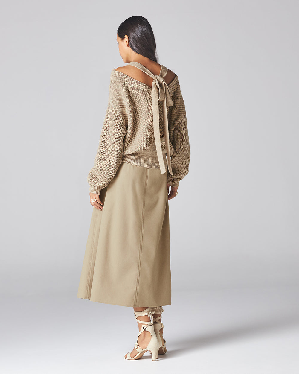 Beige Sora Cardigan - ADEAM