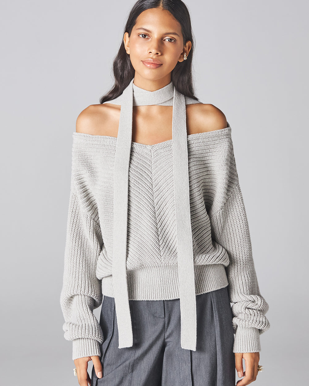 Grey Sora Cardigan - ADEAM