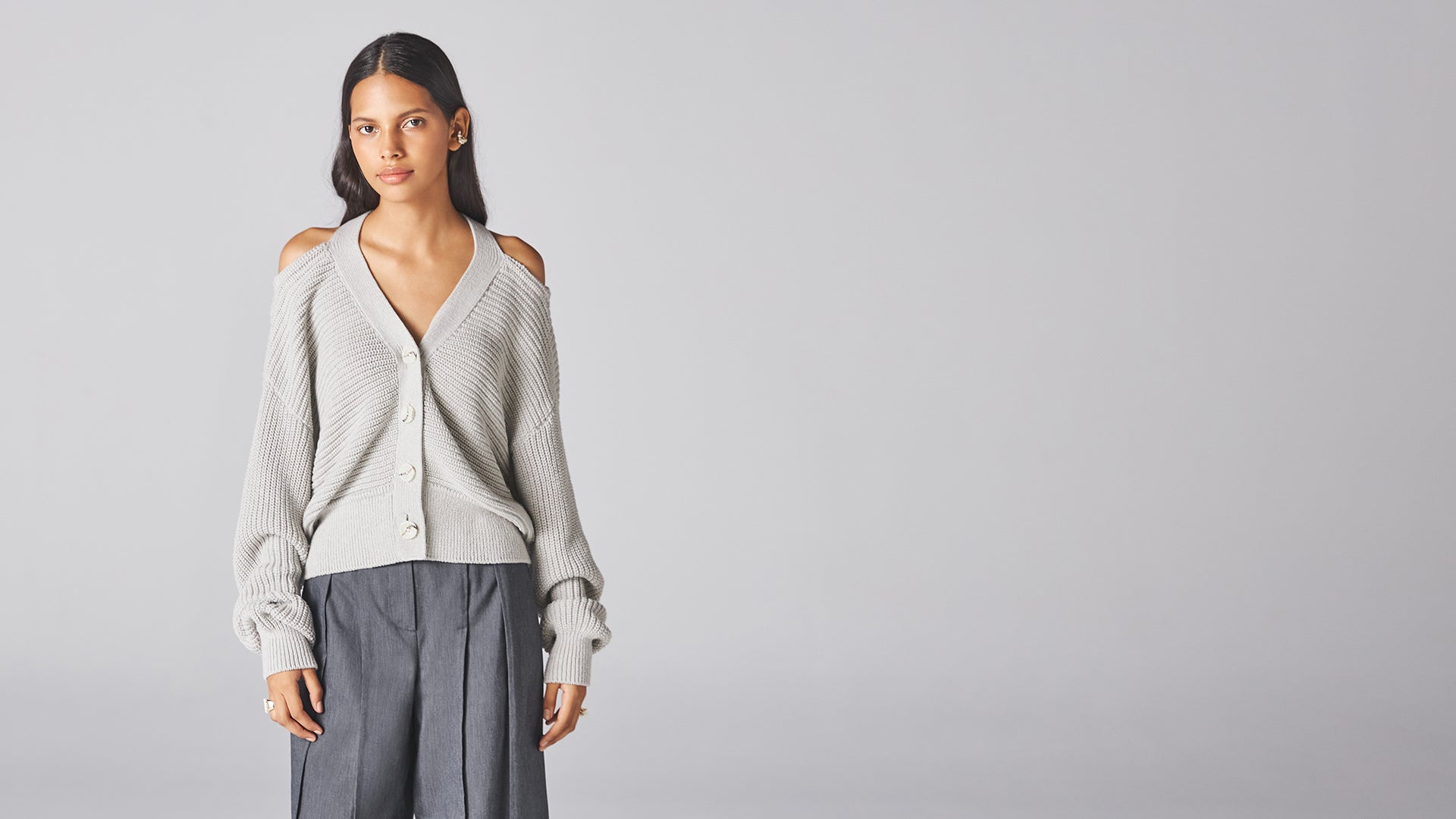Grey Sora Cardigan - ADEAM