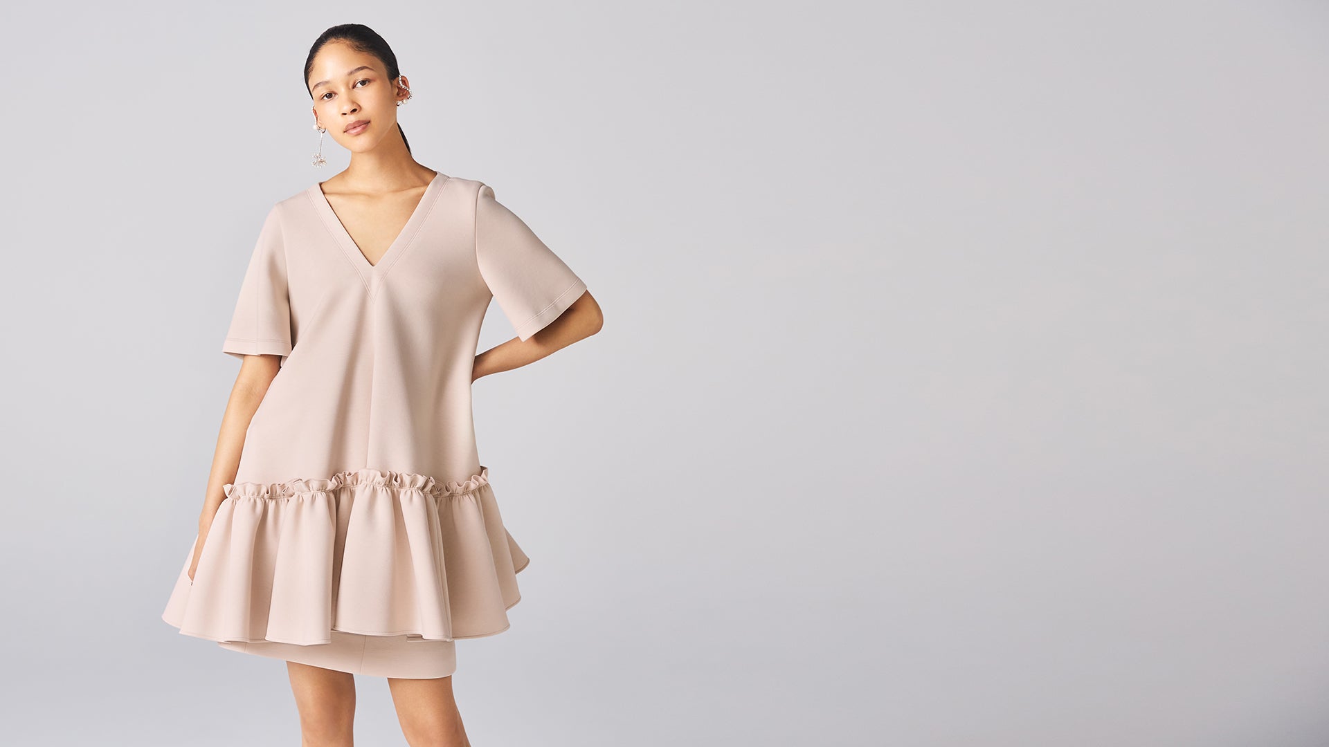 Linen Beige Sunflower Top: hero banner