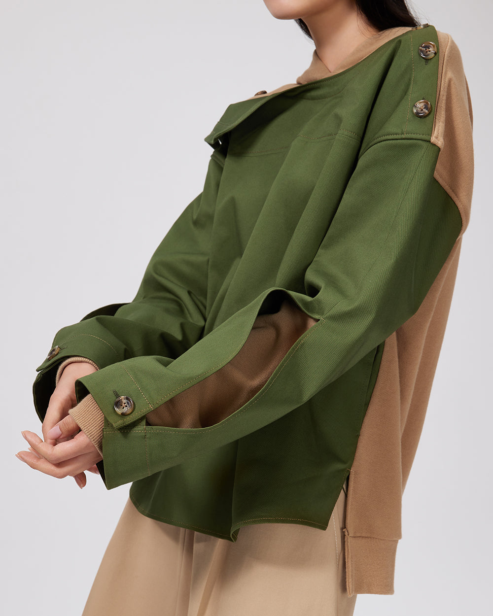 Khaki Urahara Top - ADEAM