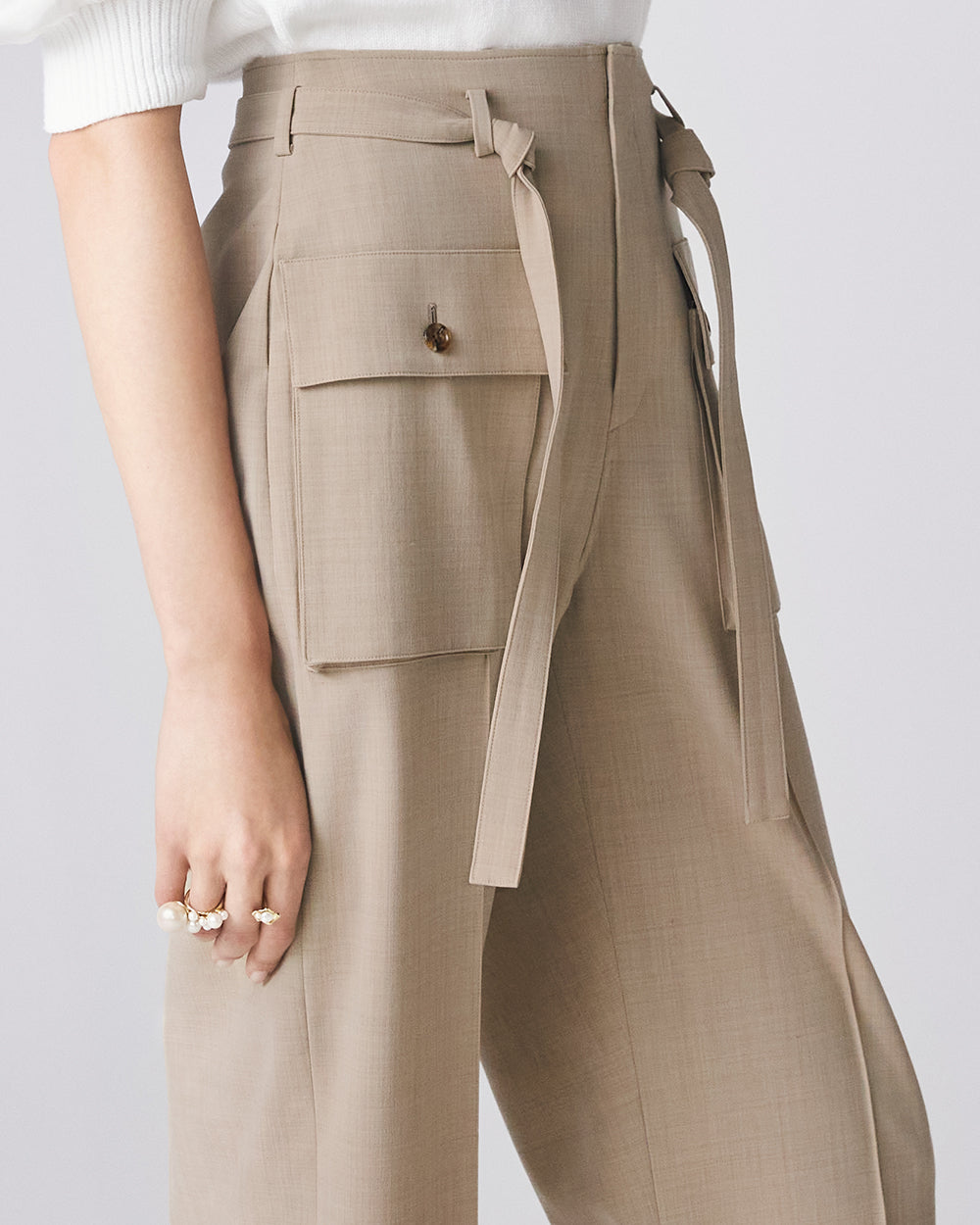 Sand Beige Water Stone Pant: additional content image block 2