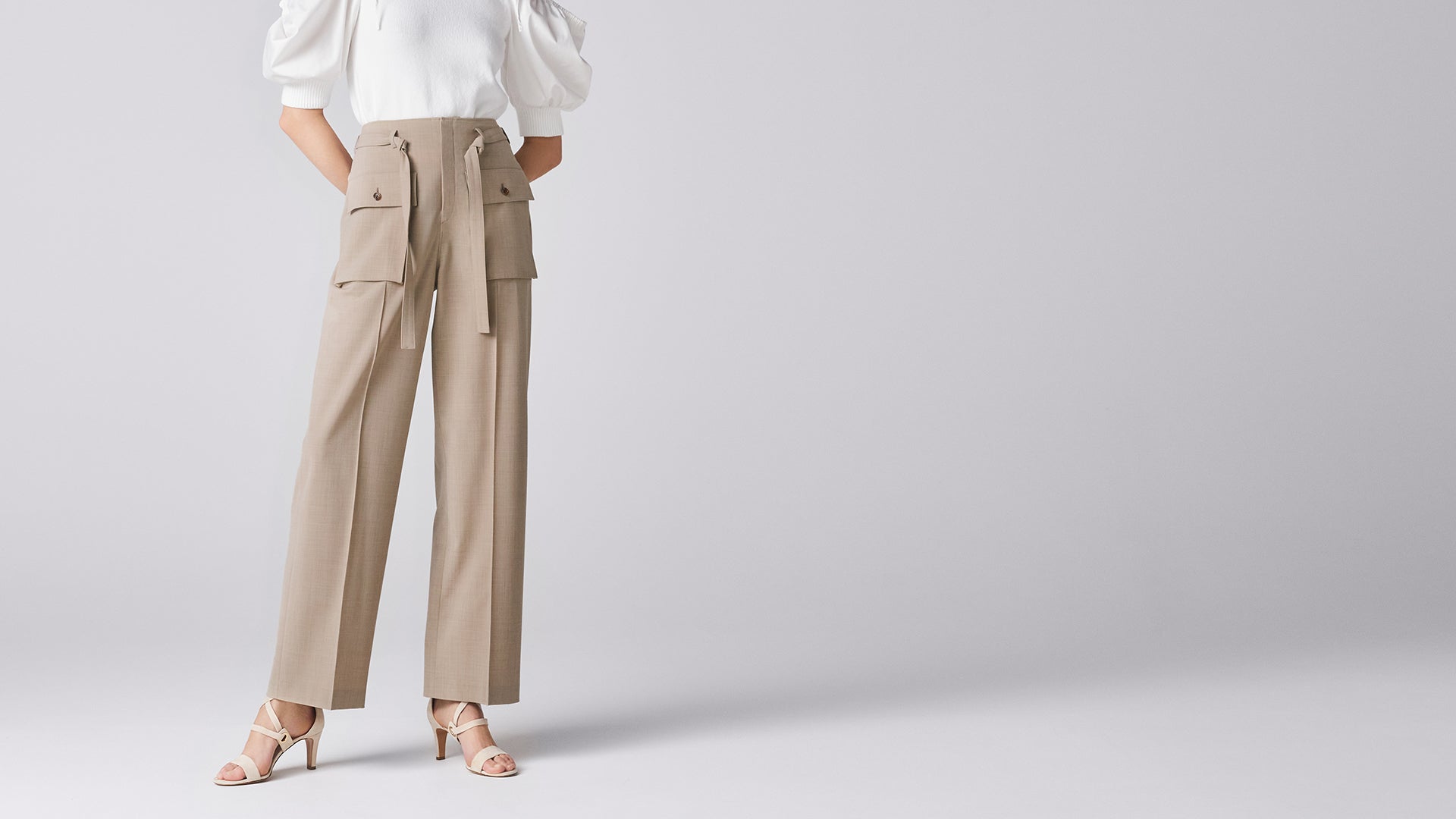 Sand Beige Water Stone Pant: hero banner