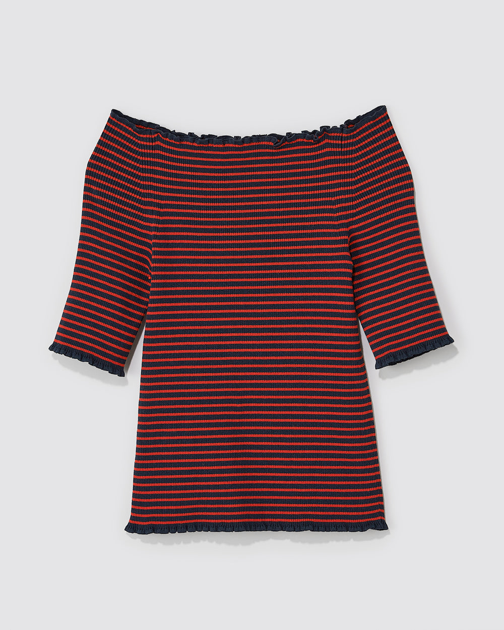 Indigo & Red Stripe Yama Knit - ADEAM