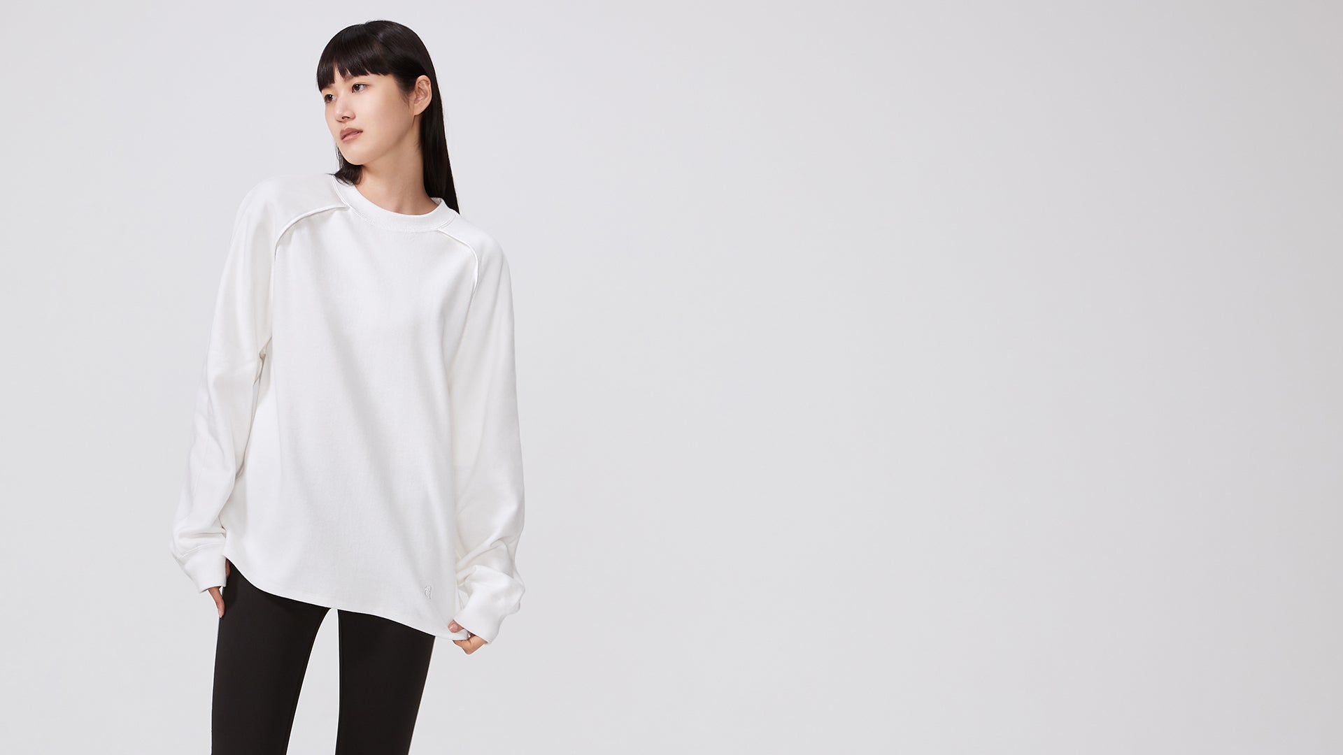 White Yoyogi Sweatshirt - ADEAM