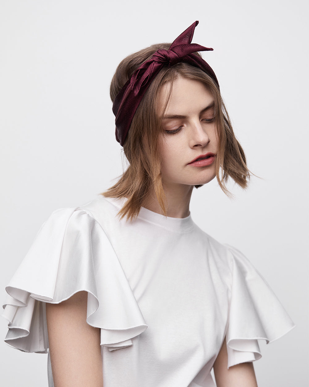 Pine Green Japanese Crepe Headband - ADEAM