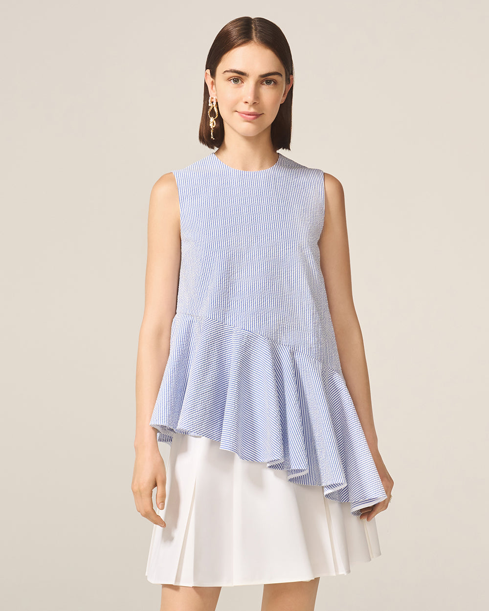 ブルー　ナンタケットトップ View 1