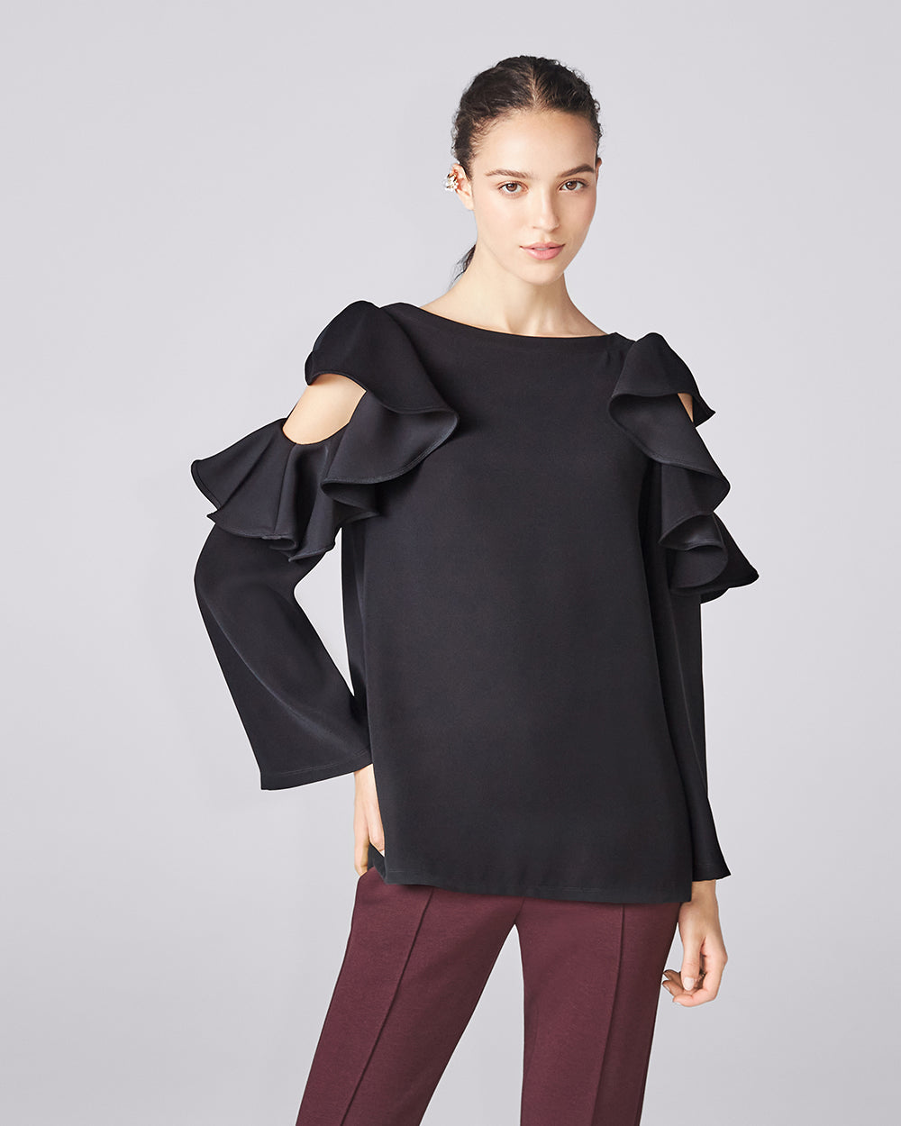 Candle Top in Black View 1