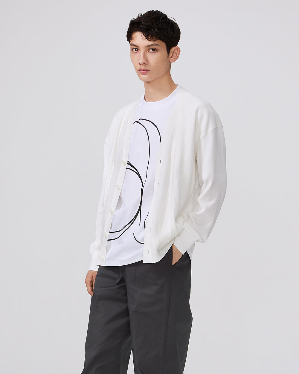 White Gaien Cardigan - ADEAM
