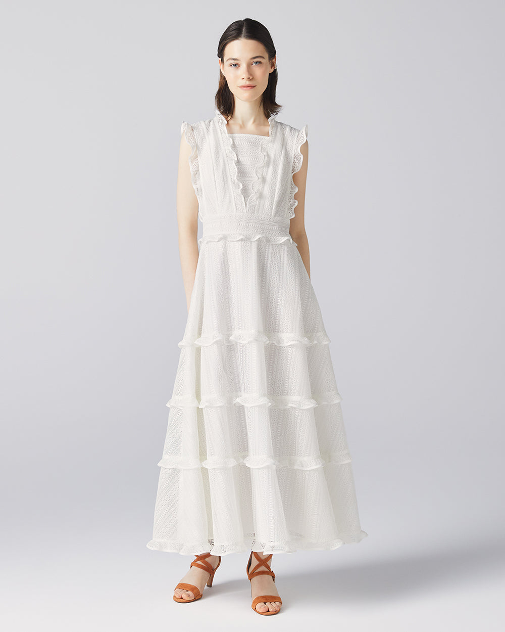 WHITE HIBISCUS DRESS – ADEAM