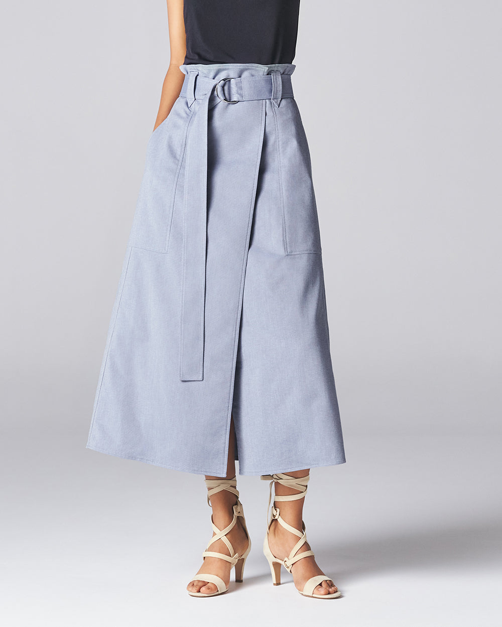 Light Indigo Kyoto Skirt View 1