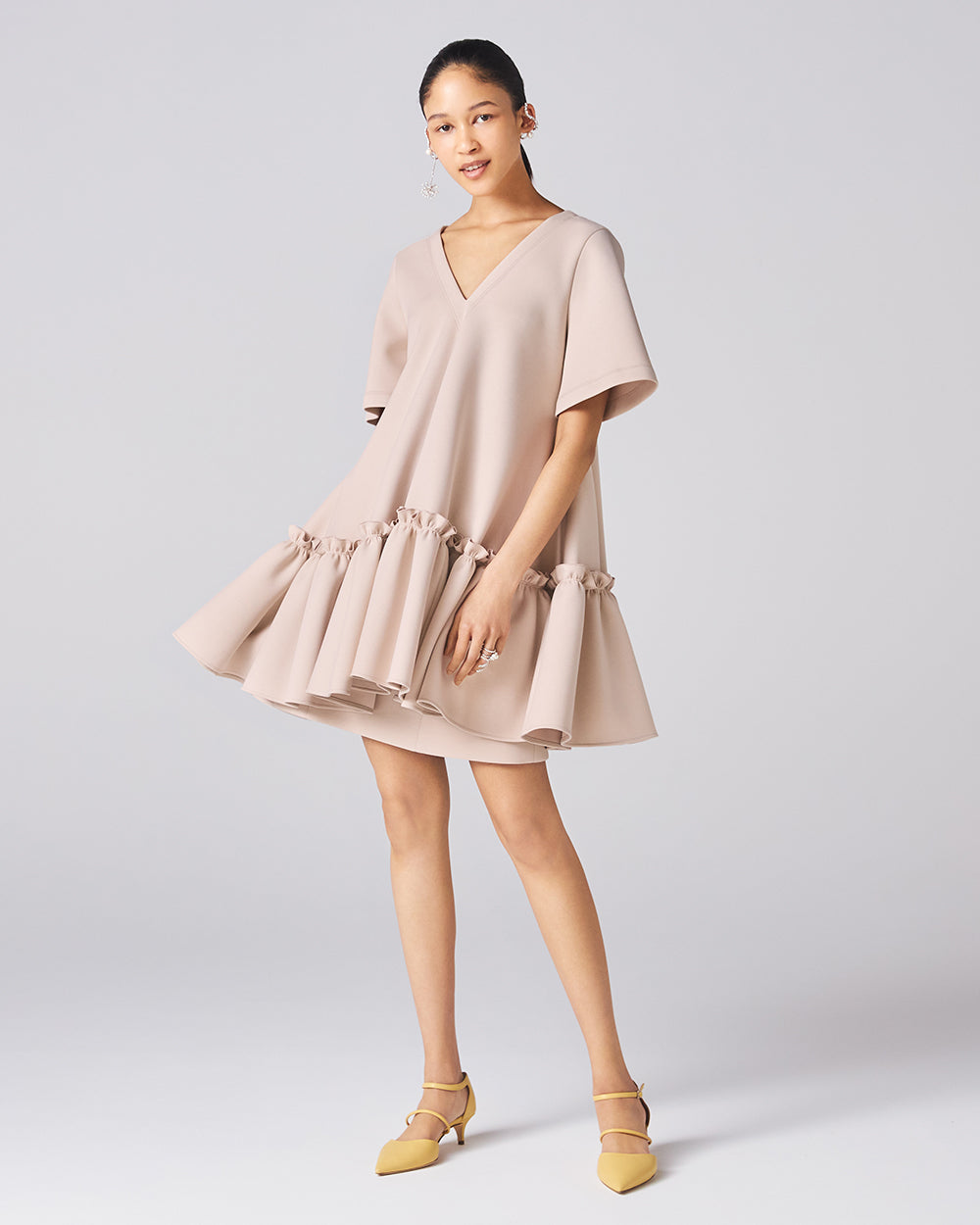 Linen Beige Sunflower Top View 1